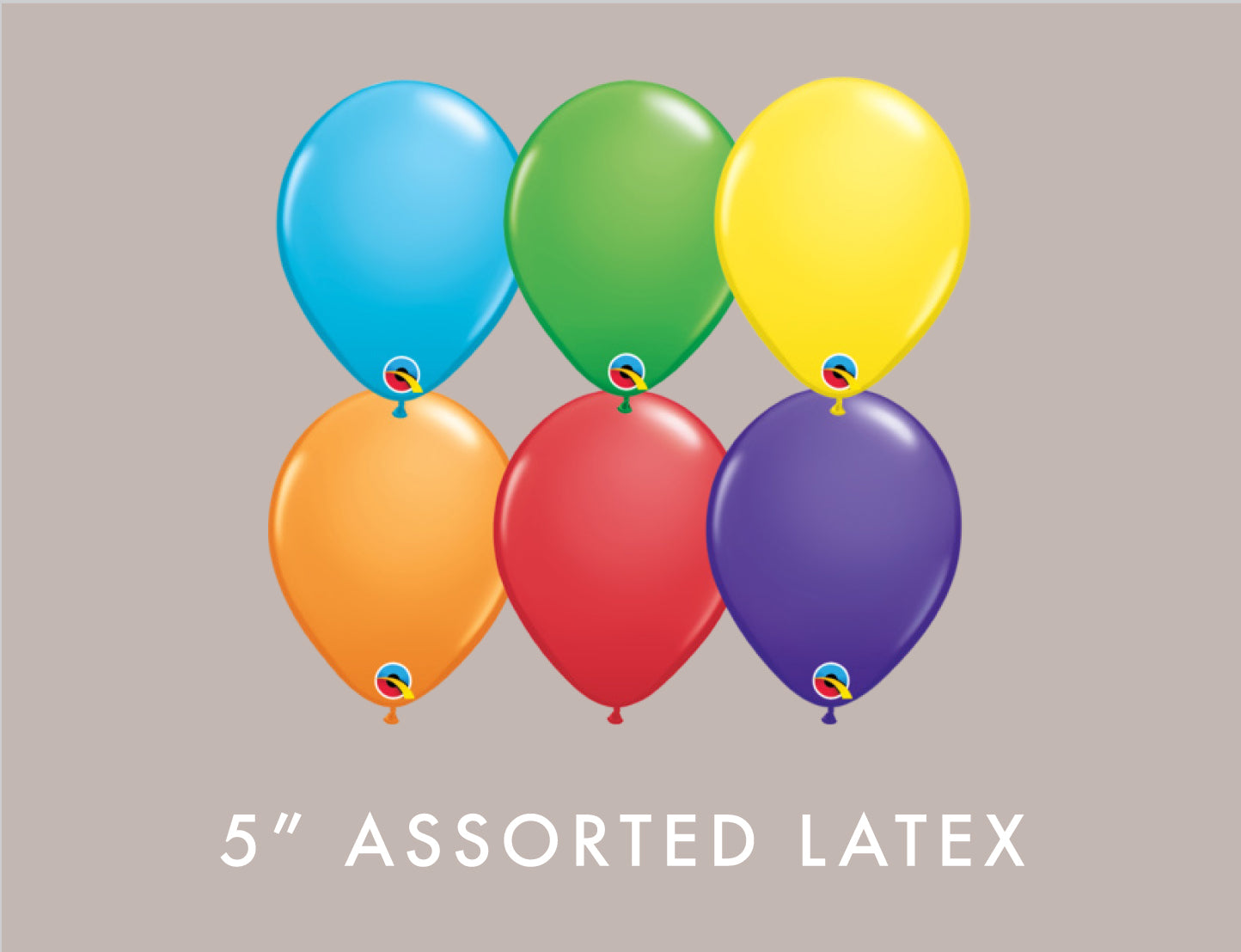 12cm (5")  Assorted Latex