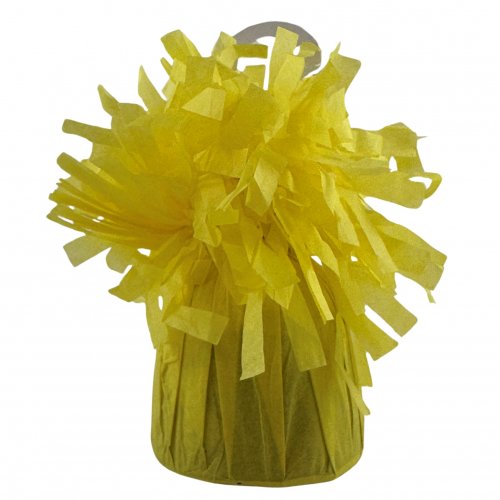 Balloon Weight Paper Wrapped YELLOW #204869- Pack of 6