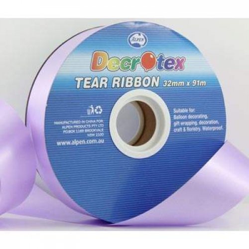 Ribbon Tear LAVENDER 45m long x 32mm wide #205521 - Each