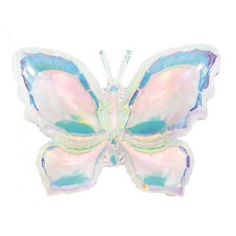 100cm Foil Shape Iridescent BUTTERFLY #211259 - Each (Pkgd.)