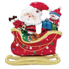 Standing Airz SANTA SLEIGH (79cm) Shape 211297