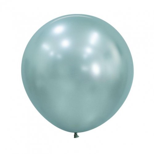 60cm Latex Round Plain SILK Cool Mint #222812- Pack of 3