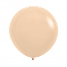 60cm Latex Round Plain Fashion MALIBU PEACH Sempertex #222819 - Pack of 3