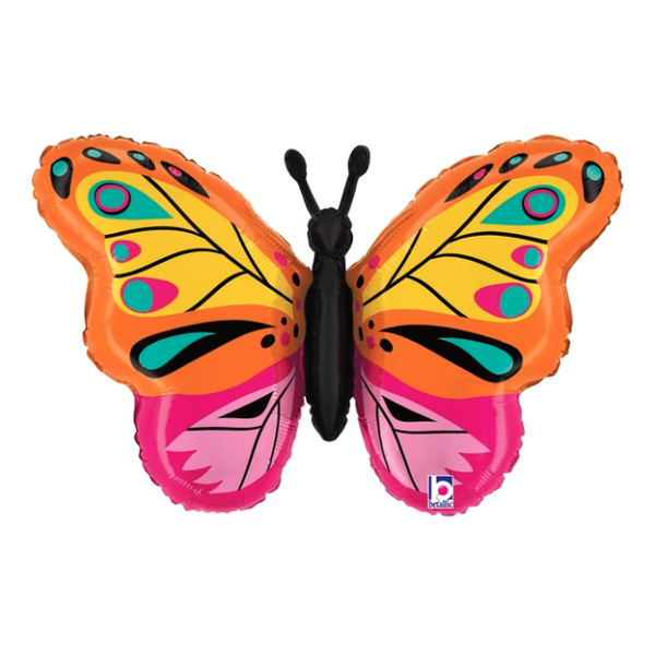 76cm Foil Shape Colourful BUTTERFLY #25250