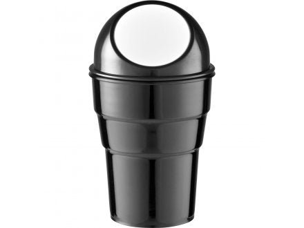 Automobile Trash Can Black/White #SM9908BLK/W - each