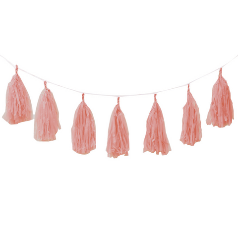 FS Tassel Garland ROSE 12Pk 3m #FS5203ROP