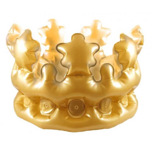 Inflatable Gold Crown 33.5cm (adult size) - each #550021