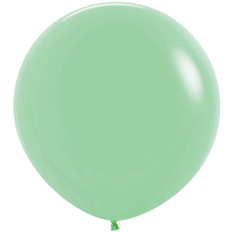 90cm Round Matte MINT GREEN Plain Latex #7091026- Each