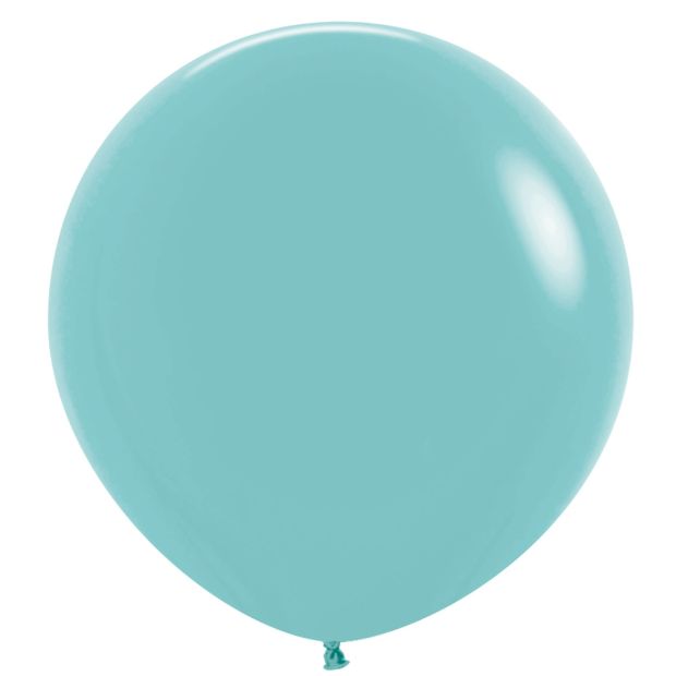 90cm Round Classic Matte AQUAMARINE Plain Latex #7091037- Each