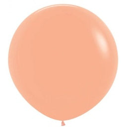 90cm Round Fashion PEACH BLUSH Plain Latex #70911060- Each