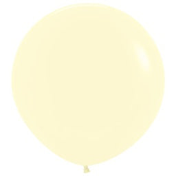 90cm Matte Pastel YELLOW FS 1 per pack #7091620