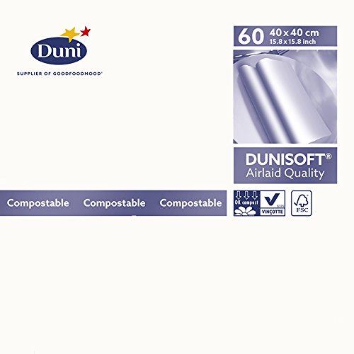 Napkin Dunisoft 40cm WHITE 1/4 Fold (P60x6) Ctn360 DU207629