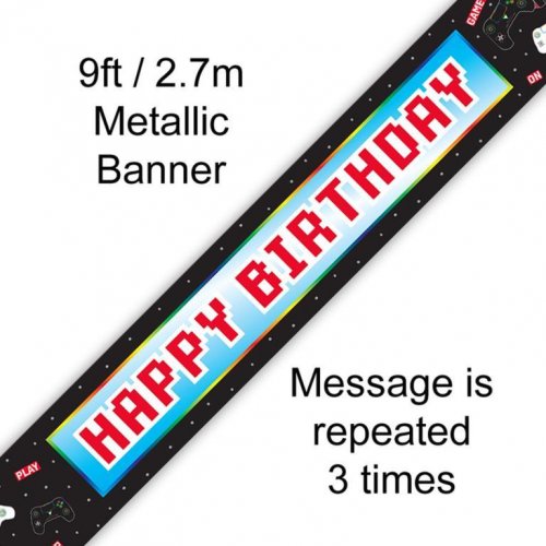 2.7m BANNER Happy Birthday Controller #OT625778