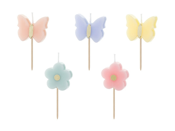 PD Candles BUTTERFLY  3.5cm 5 pk   SCS-22