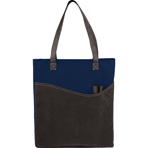 Rivers Pocket Non-Woven Convention Tote #7325 Black/Navy