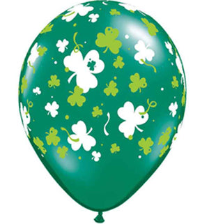 28cm Round Shamrocks Confetti & Dots #40296 - Pack of 50