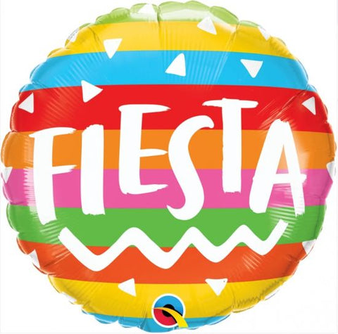 45cm Round Foil Fiesta #10244 - Each (Pkgd.)