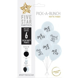 30cm Pick A Bunch MR & MRS  - pack of 6 #750103