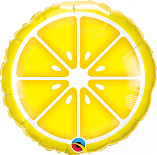 45cm Round Foil Sliced lemon #10457 - Each (Pkgd.)