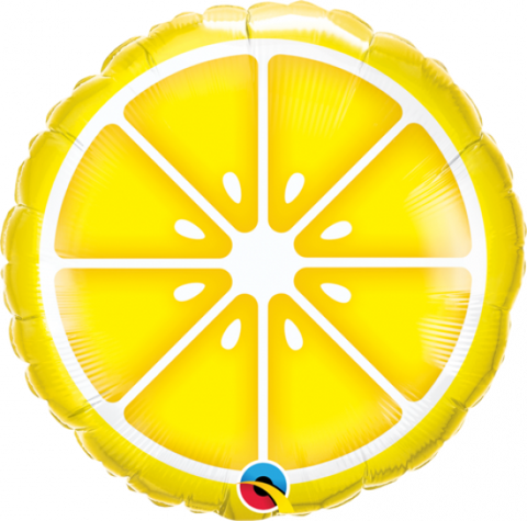 45cm Round Foil Sliced lemon #10457 - Each (Pkgd.)