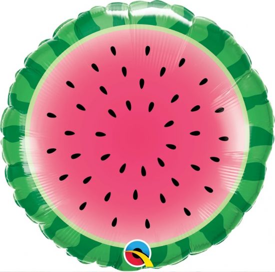 45cm Round Foil Sliced Watermelon #10461 - Each (Pkgd.)