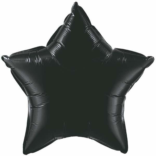 90cm Star Onyx Black Plain Foil #12327 - Each (Unpkgd.)