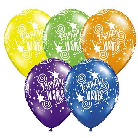 28cm Round Jewel Assorted Birthday Wishes #12567 - Pack of 50 SPECIAL ORDER ITEM