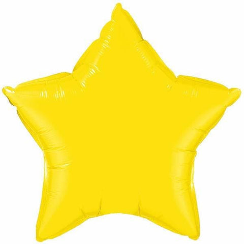 50cm Star Yellow Plain Foil #12627 - Each (Unpkgd.)