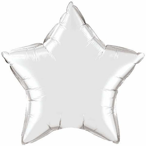 50cm Star Silver Plain Foil #12630 - Each (Unpkgd.)