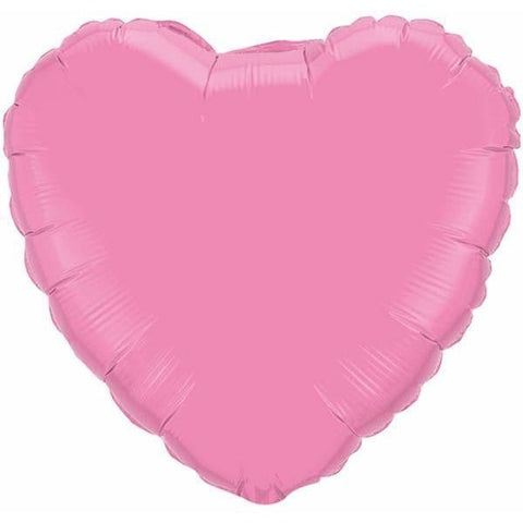 45cm Heart Foil Rose Plain #12891 - Each (Unpkgd.)