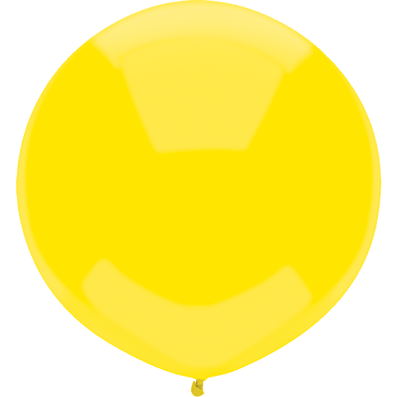 43cm Round Lemon Yellow Outdoor Balloon#16601 - Pack of 50 SPECIAL ORDER ITEM