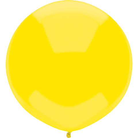 43cm Round Lemon Yellow Outdoor Balloon#16601 - Pack of 50 SPECIAL ORDER ITEM