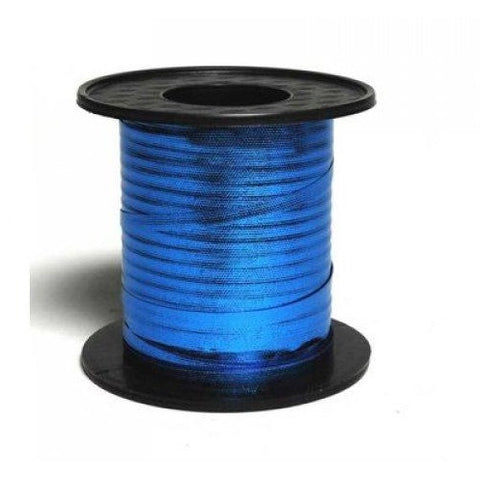 Ribbon Curling Metallic Blue 225 metres long x 5mm wide #205213 - Each