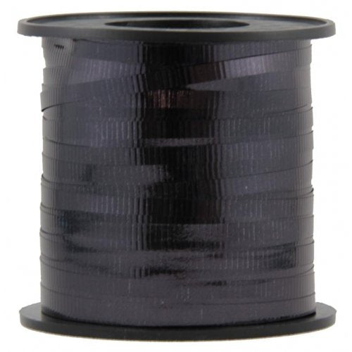 Ribbon Curling Metallic Black 225 metres long x 5mm wide #205225 - Each