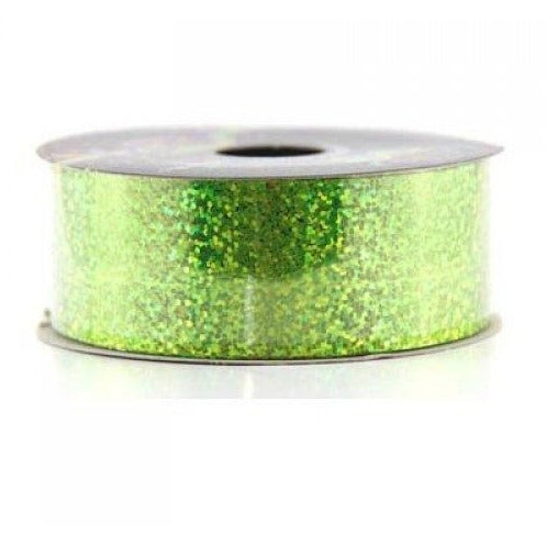 Ribbon Tear Holographic Lime 45m long x 32mm wide #205603 - Each
