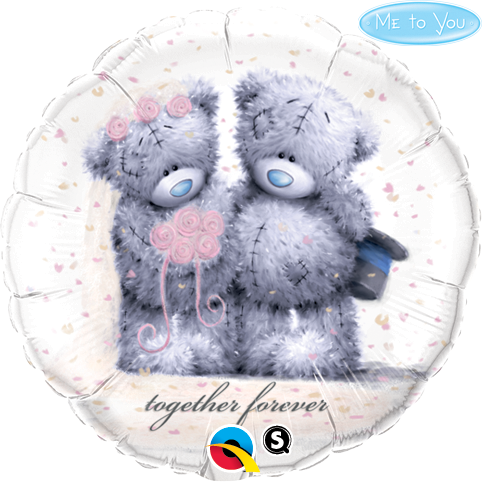 45cm Round Foil Tatty Teddy Together Forever #20794 - Each (Pkgd.) SPECIAL ORDER ITEM