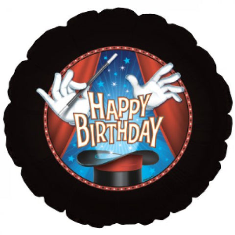 45cm Round Foil Birthday Magic Party #AP211043 - Each (Pkgd.)