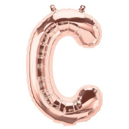 41cm Letter C Rose Gold - Air Fill - Northstar Foil Balloon #3001339 - Each (Pkgd.)