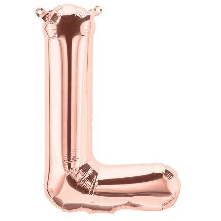 41cm Letter L Rose Gold - Air Fill - Northstar Foil Balloon #3001348 - Each (Pkgd.)