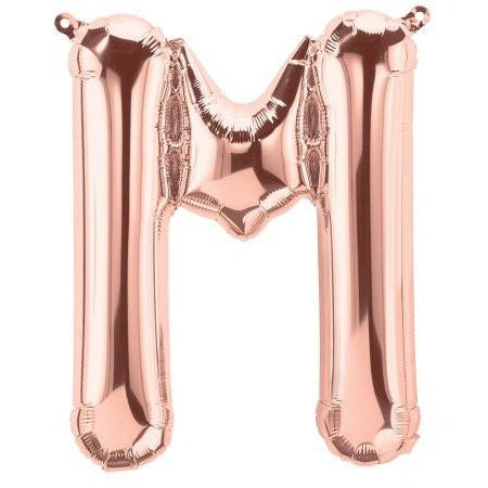 41cm Letter M Rose Gold - Air Fill - Northstar Foil Balloon #3001349 - Each (Pkgd.)