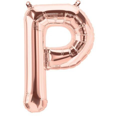 41cm Letter P Rose Gold - Air Fill - Northstar Foil Balloon #3001352 - Each (Pkgd.)