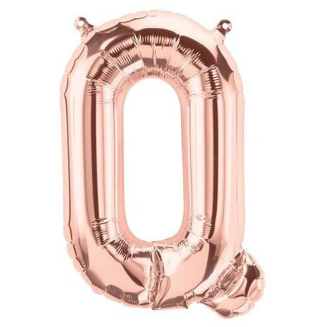 41cm Letter Q Rose Gold - Air Fill - Northstar Foil Balloon #3001353 - Each (Pkgd.)