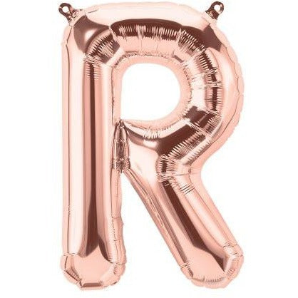 41cm Letter R Rose Gold - Air Fill - Northstar Foil Balloon #3001354 - Each (Pkgd.)