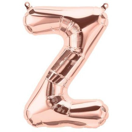 41cm Letter Z Rose Gold - Air Fill - Northstar Foil Balloon #3001362 - Each (Pkgd.)