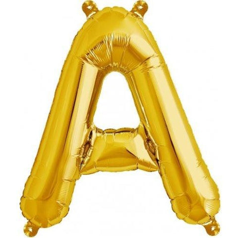 41cm Letter A Gold - Air Fill - Northstar Foil Balloon #3000567 - Each (Pkgd.)