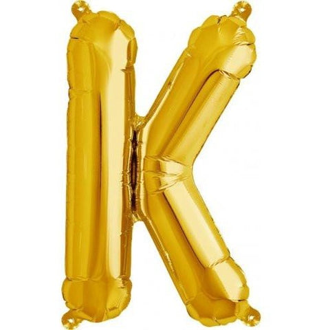 41cm Letter K Gold - Air Fill - Northstar Foil Balloon #3000577 - Each (Pkgd.)