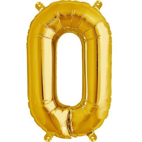 41cm Letter O Gold - Air Fill - Northstar Foil Balloon #3000581 - Each (Pkgd.)