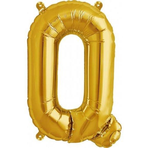 41cm Letter Q Gold - Air Fill - Northstar Foil Balloon #3000583 - Each (Pkgd.)