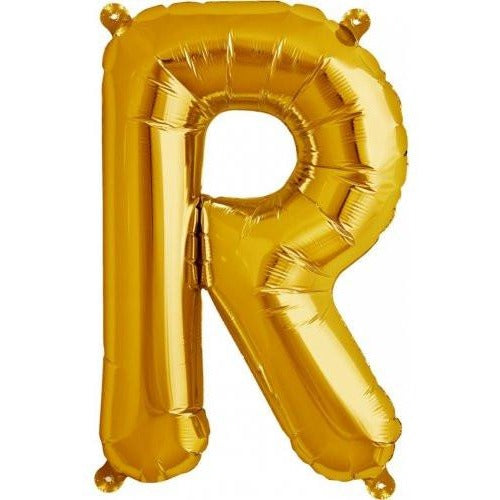 41cm Letter R Gold - Air Fill - Northstar Foil Balloon #3000584 - Each (Pkgd.)