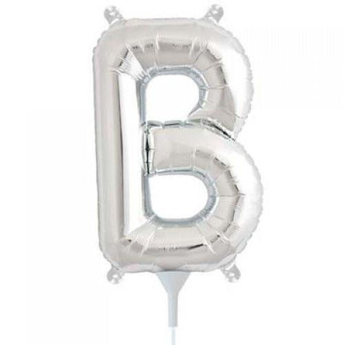 41cm Letter B Silver - Air Fill - Northstar Foil Balloon #3000480 - Each (Pkgd.)